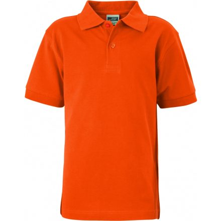 James&Nicholson Classic Junior gyermek galléros póló JN070K dark orange L