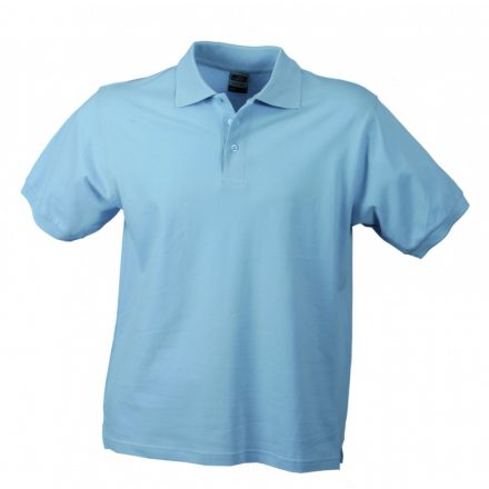 James&Nicholson Classic Junior gyermek galléros póló JN070K light blue XXL