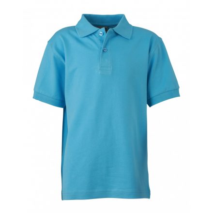 James&Nicholson Classic Junior gyermek galléros póló JN070K sky blue XXL