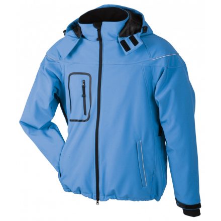 James&Nicholson Men's Winter Softshell dzseki JN1000 aqua   vízkék 3XL