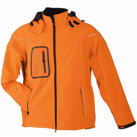 James&Nicholson Men's Winter Softshell dzseki JN1000 orange 3XL