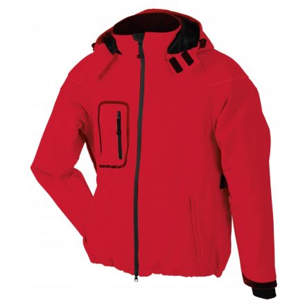 James&Nicholson Men's Winter Softshell dzseki JN1000 red 3XL