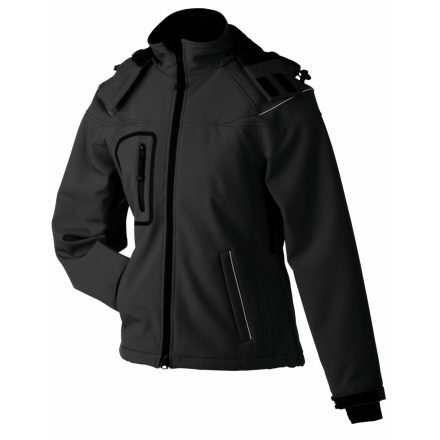 James&Nicholson Ladies' Winter Softshell dzseki JN1001 black L