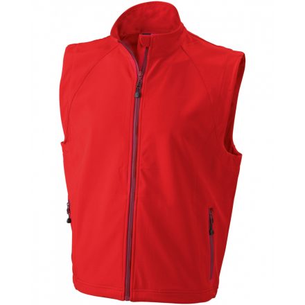 James&Nicholson J&N Men's  Softshell Vest JN1022 red 3XL