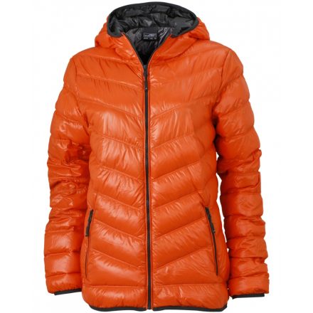 James&Nicholson J&N Ladies' Down tolldzseki JN1059 dark-orange/carbon L