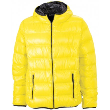 James&Nicholson J&N Men's Down tolldzseki JN1060 yellow/carbon 3XL