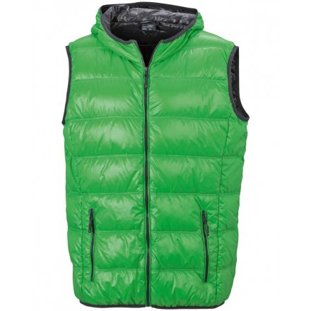 James&Nicholson J&N Men's Down tollmellény JN1062 green/carbon XXL