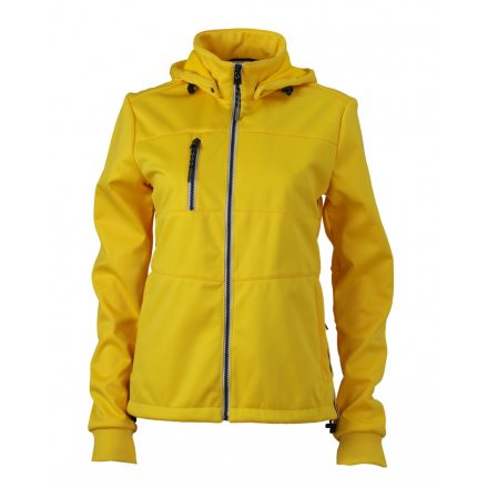 James&Nicholson J&N Maritime női softshell dzseki JN1077 sun-yellow/navy/white L