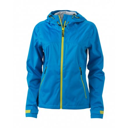 James&Nicholson J&N Ladies' Outdoor Jacket JN1097 aqua/acid-yellow   vízkék/élénk sárga L