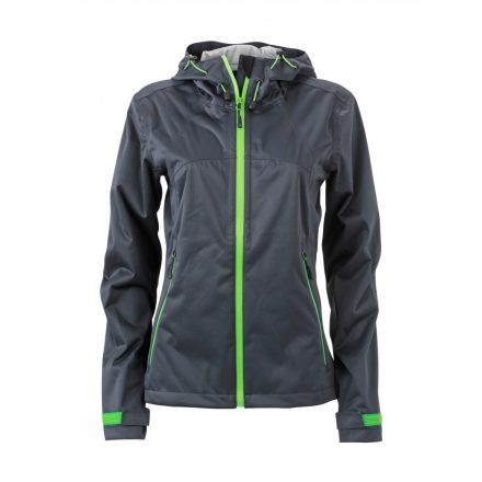 James&Nicholson J&N Ladies' Outdoor Jacket JN1097 iron-grey/green L