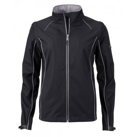 James&Nicholson J&N Zip-Off női softshell dzseki JN1121 black/silver L