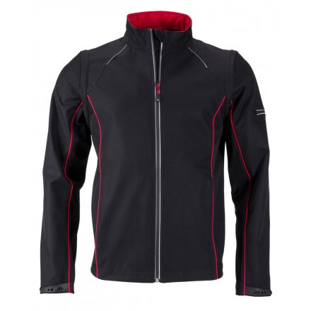 James&Nicholson J&N Zip-Off softshell dzseki JN1122 black/red L