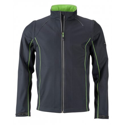 James&Nicholson J&N Zip-Off softshell dzseki JN1122 iron-grey/green 3XL