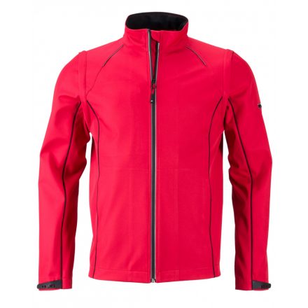 James&Nicholson J&N Zip-Off softshell dzseki JN1122 red/black 3XL