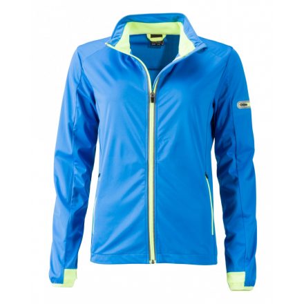 James&Nicholson J&N Sports Softshell női dzseki JN1125 bright-blue/bright-yellow L