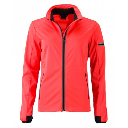 James&Nicholson J&N Sports Softshell női dzseki JN1125 bright-orange/black L