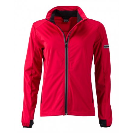 James&Nicholson J&N Sports Softshell női dzseki JN1125 light-red/black L