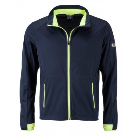 James&Nicholson J&N Sports Softshell dzseki JN1126 navy/bright-yellow L