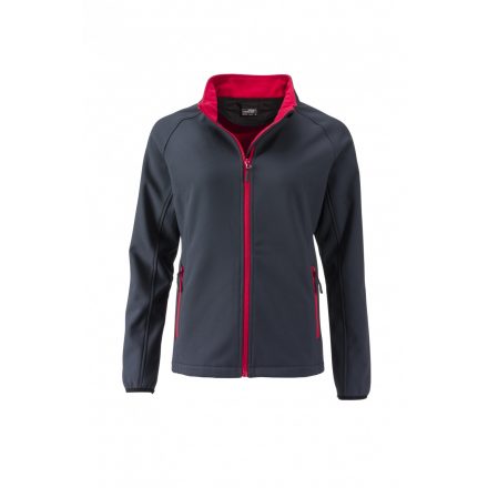 James&Nicholson J&N Promo női softshell dzseki JN1129 iron-grey/red L