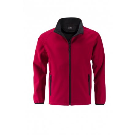 James&Nicholson J&N Promo softshell dzseki JN1130 red/black 3XL