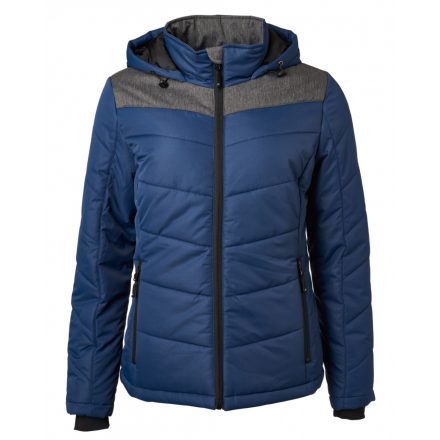 James&Nicholson J&N Ladies' Winter dzseki JN1133 navy/anthracite-melange XL