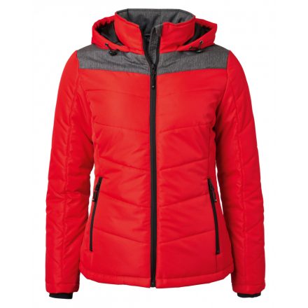 James&Nicholson J&N Ladies' Winter dzseki JN1133 red/anthracite-melange L