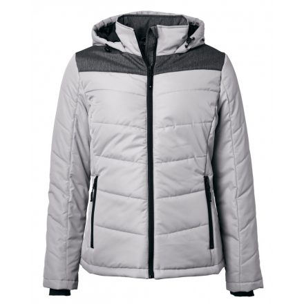 James&Nicholson J&N Ladies' Winter dzseki JN1133 silver/anthracite-melange L