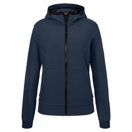 James&Nicholson Női softshell dzseki kapucnival JN1145 navy/navy L