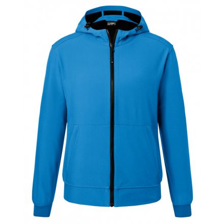 James&Nicholson Softshell dzseki kapucnival JN1146 blue/black L