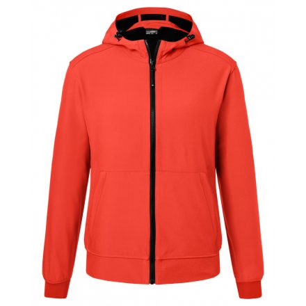 James&Nicholson Softshell dzseki kapucnival JN1146 flame/black L