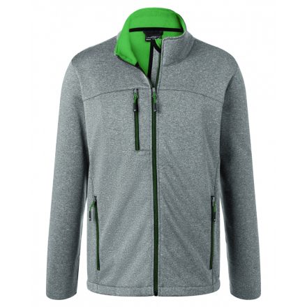 James&Nicholson Softshell dzseki JN1148 dark-melange/green 3XL