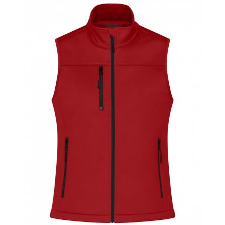 James&Nicholson Női softshell mellény JN1169 red L