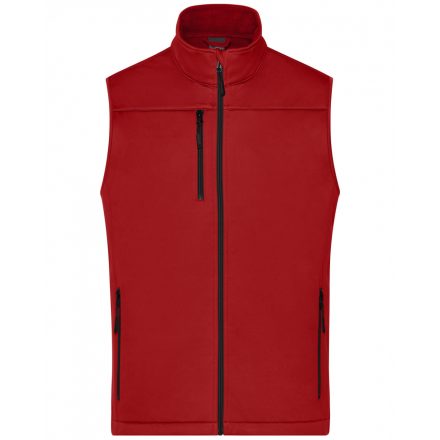 James&Nicholson Softshell mellény JN1170 red 3XL