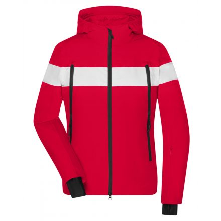 James&Nicholson Ladies' Wintersport dzseki JN1173 light-red/white L