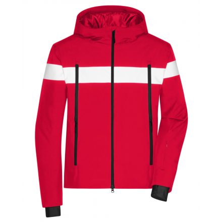 James&Nicholson Men's Wintersport dzseki JN1174 light-red/white 3XL