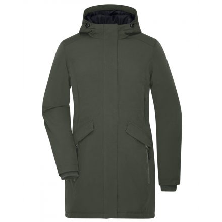 James&Nicholson Ladies' Business kabát JN1175 olive-green XS