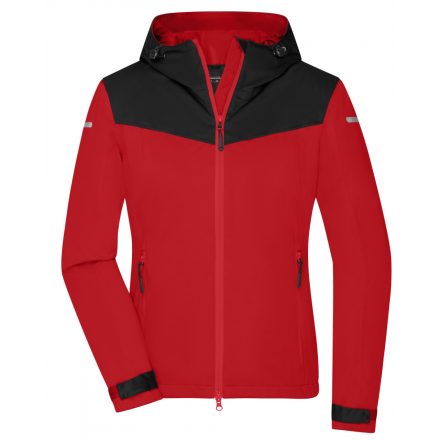 James&Nicholson Ladies' Allweather dzseki JN1179 light-red/black/light-red L