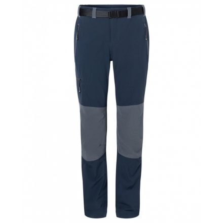 James&Nicholson Men's Trekking túranadrág JN1206 navy/carbon 3XL