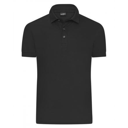 James&Nicholson Mercerizált galléros póló JN1300 black 3XL