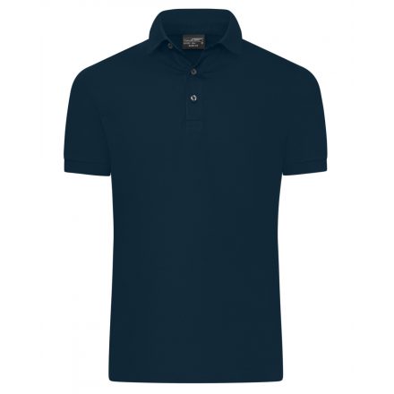 James&Nicholson Mercerizált slim fit galléros póló JN1302 navy L