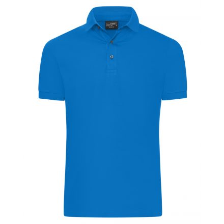 James&Nicholson Mercerizált slim fit galléros póló JN1302 riviera M