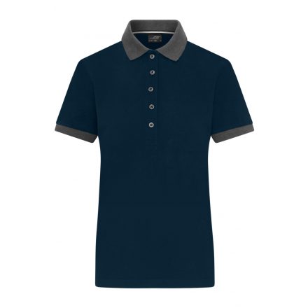 James&Nicholson Női kontrasztos piké póló JN1303 navy/anthracite-melange XL