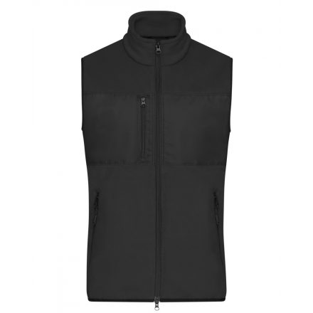 James&Nicholson Hibrid polár mellény JN1310 black/black L