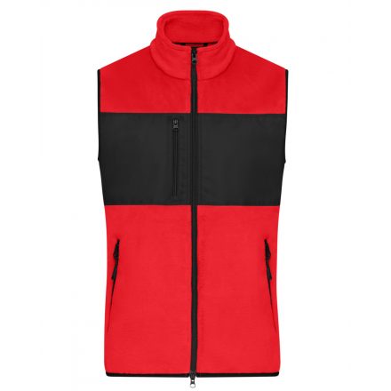 James&Nicholson Hibrid polár mellény JN1310 red/black L