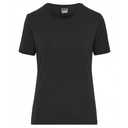 James&Nicholson SOLID BIO Stretch-T női póló JN1801 black 3XL