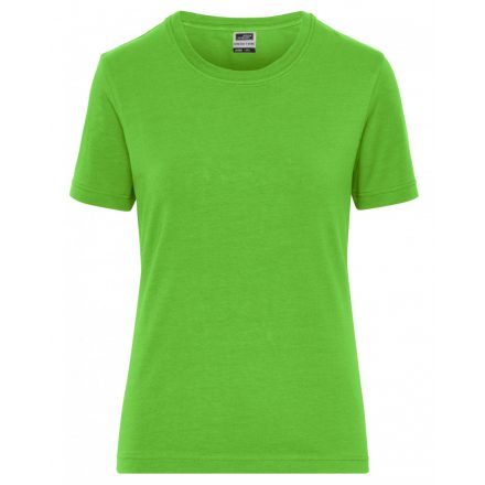 James&Nicholson SOLID BIO Stretch-T női póló JN1801 lime-green 3XL