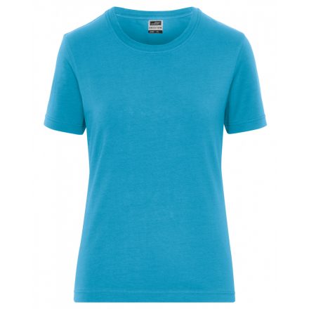 James&Nicholson SOLID BIO Stretch-T női póló JN1801 turquoise 3XL