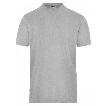 James&Nicholson SOLID BIO Stretch-T póló JN1802 grey-heather 3XL