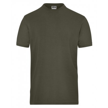 James&Nicholson SOLID BIO Stretch-T póló JN1802 olive 3XL