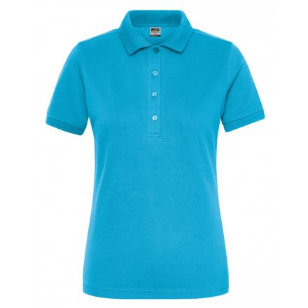 James&Nicholson SOLID BIO Stretch női piké póló JN1805 turquoise 3XL